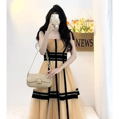 Vintage A-line Long Dress