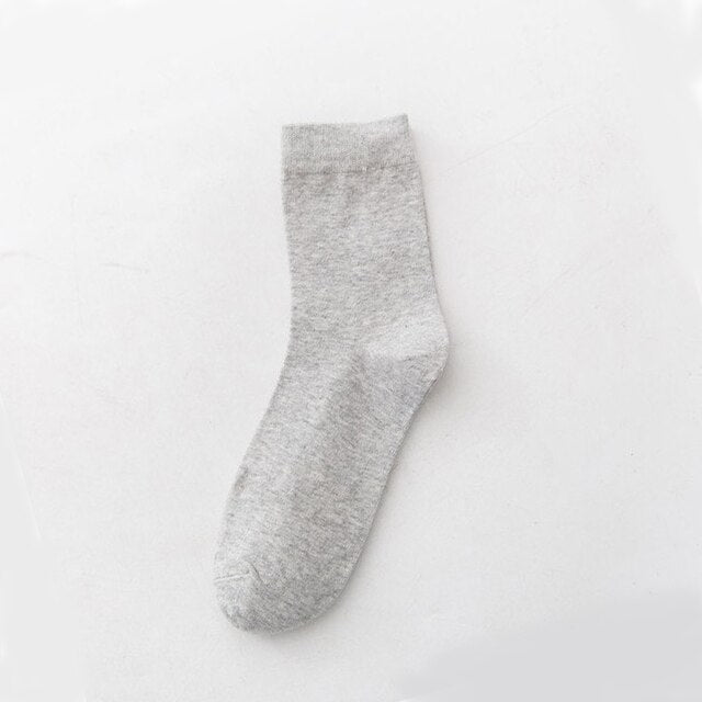 Solid Color Draw Cotton Socks