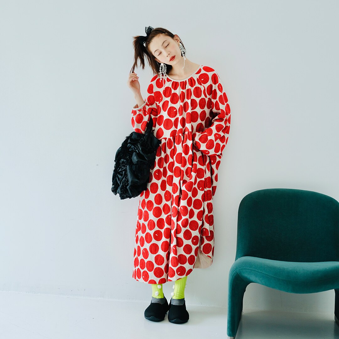 Polka Red Dot Loose Dress