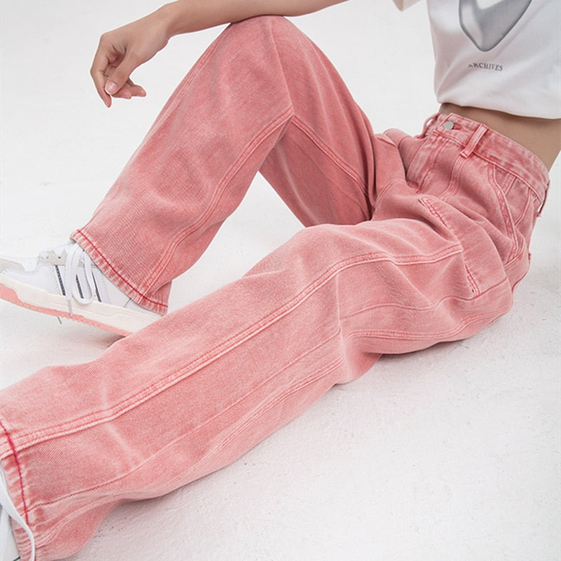 Pink High Waist Pants