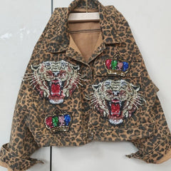 Crown And Tiger Animal Print Jacket