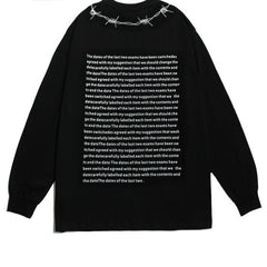 Wire Graphic Oversized Sweatshirt