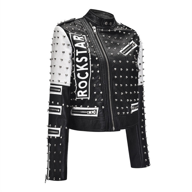 Rocker With Studded and Patches Jackets