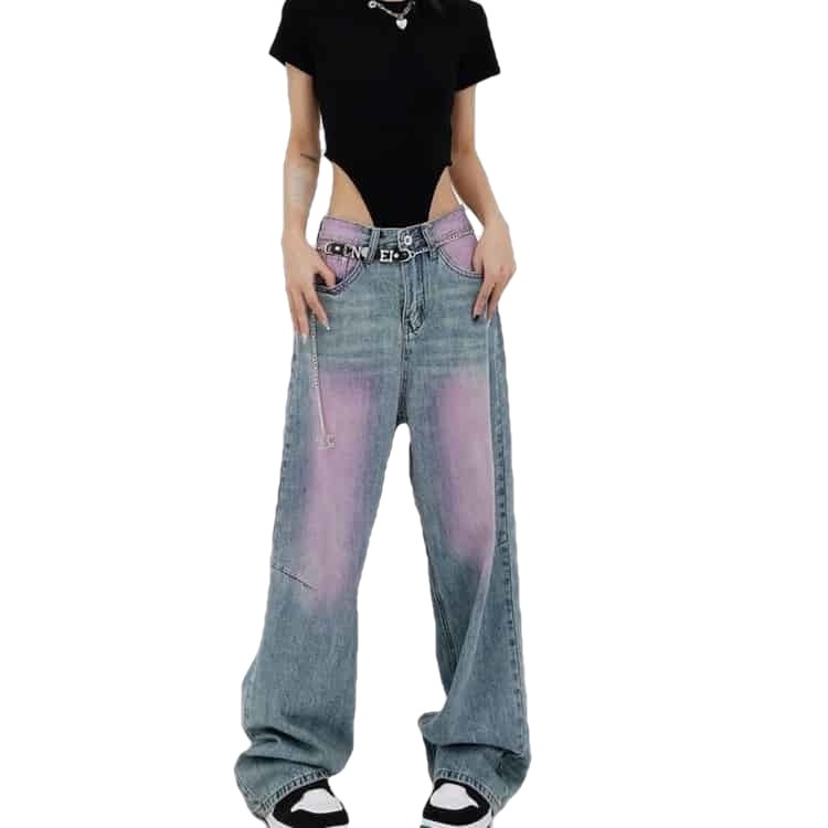 Y2K High Waist Wide Leg Jeans