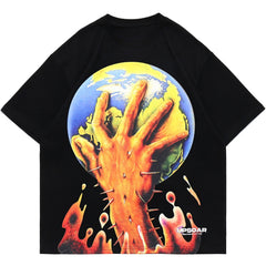 World Hand Print Short Sleeve T-Shirt