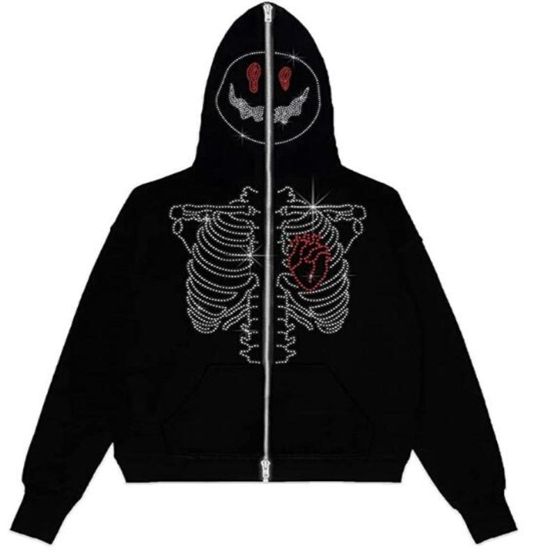 Gothic Oversize Jacket with Hood