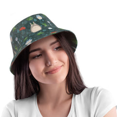 Rain And Leaves Bucket Hat