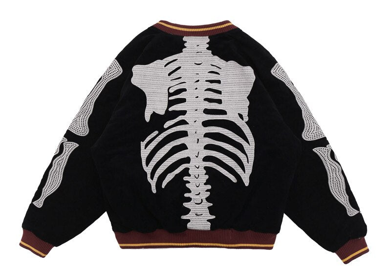 Skeleton bomber jacket