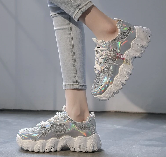 Snow Fake Laser PU Vegan Shoes