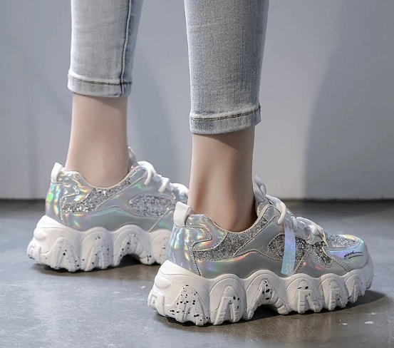 Snow Fake Laser PU Vegan Shoes