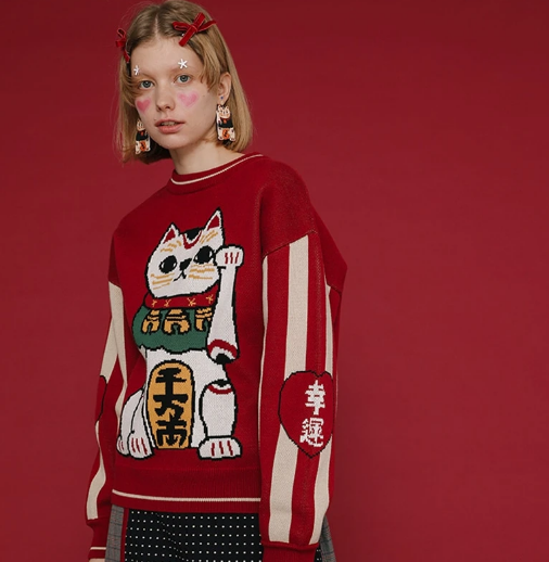 Maneki Neko, Lucky Cat Sweater