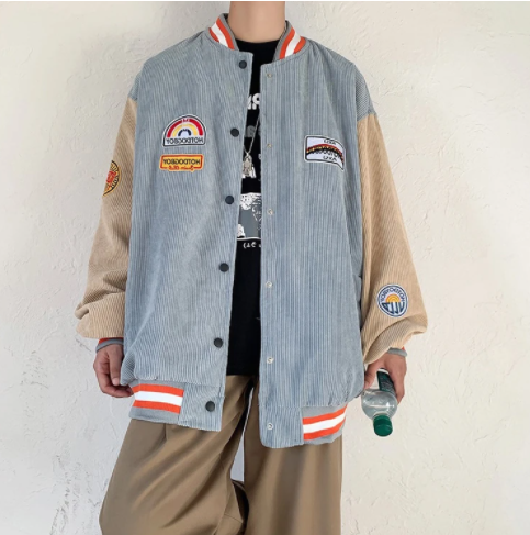 Two Color Block Jacket Bomber