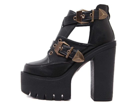 Gothic Platform PU Vegan Leather