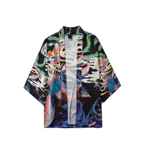 Phoenix Japanese Style 3/4 Sleeve Kimono