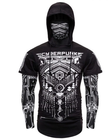 Cyberpunk Ninja Sweatshirt Hooded