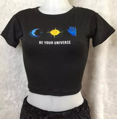 Be Your Universe Short-Sleeved Crop Top