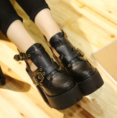 Gothic Platform PU Vegan Leather