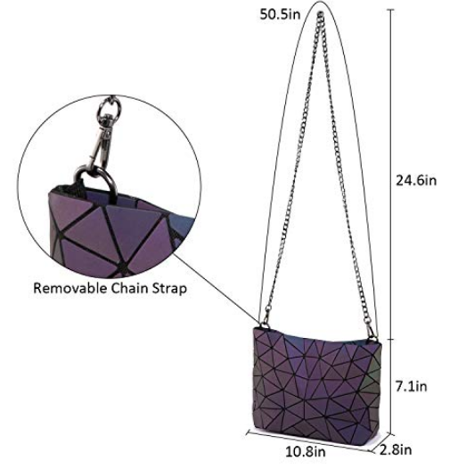 Geometric Luminous Fashion Shoulder Bag