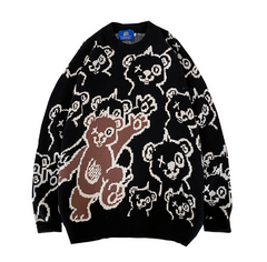 Hello Bear! Knitted Oversize Sweater