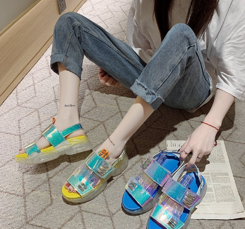 Holographic Laser Sandals