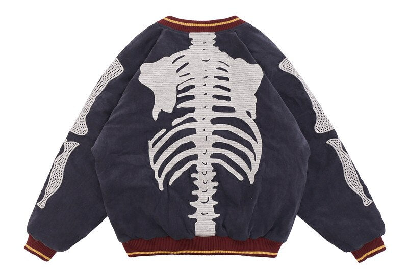 Skeleton bomber jacket