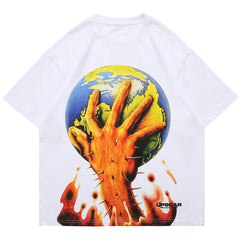 World Hand Print Short Sleeve T-Shirt