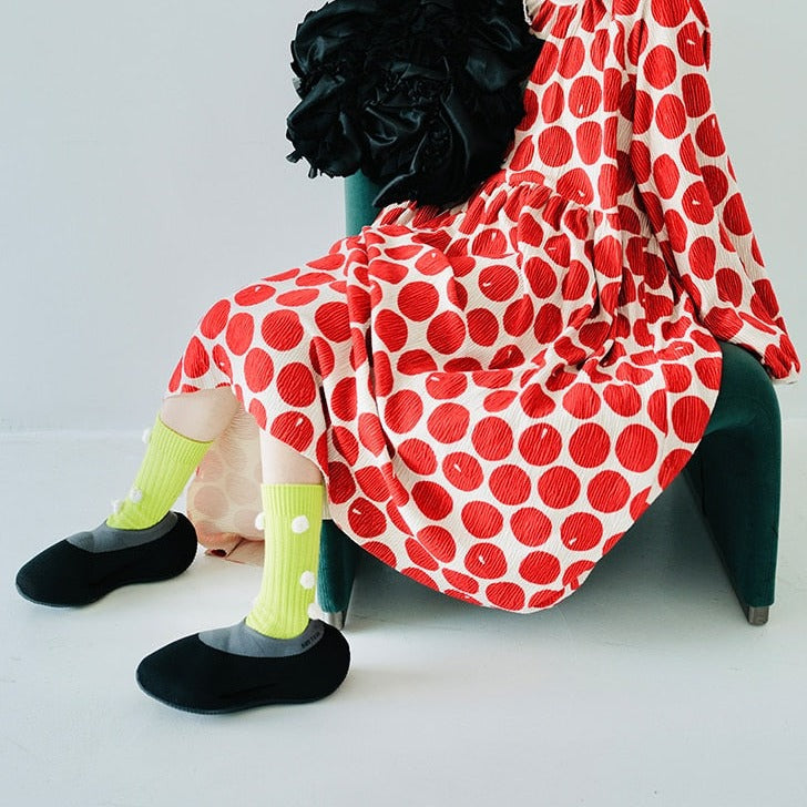 Polka Red Dot Loose Dress