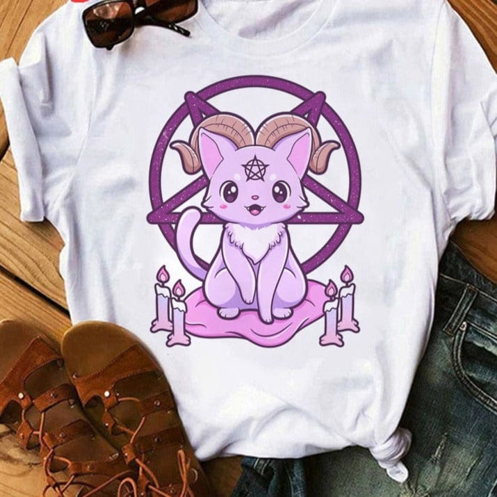 Pastel Goth Cartoon Harajuku T-shirt