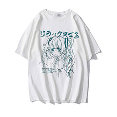 Japanese Harajuku T-shirt Anime Print Oversized Sizes