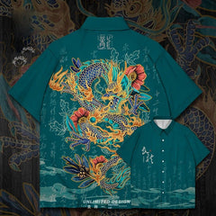 Dragon Loose Short Sleeve Shirt