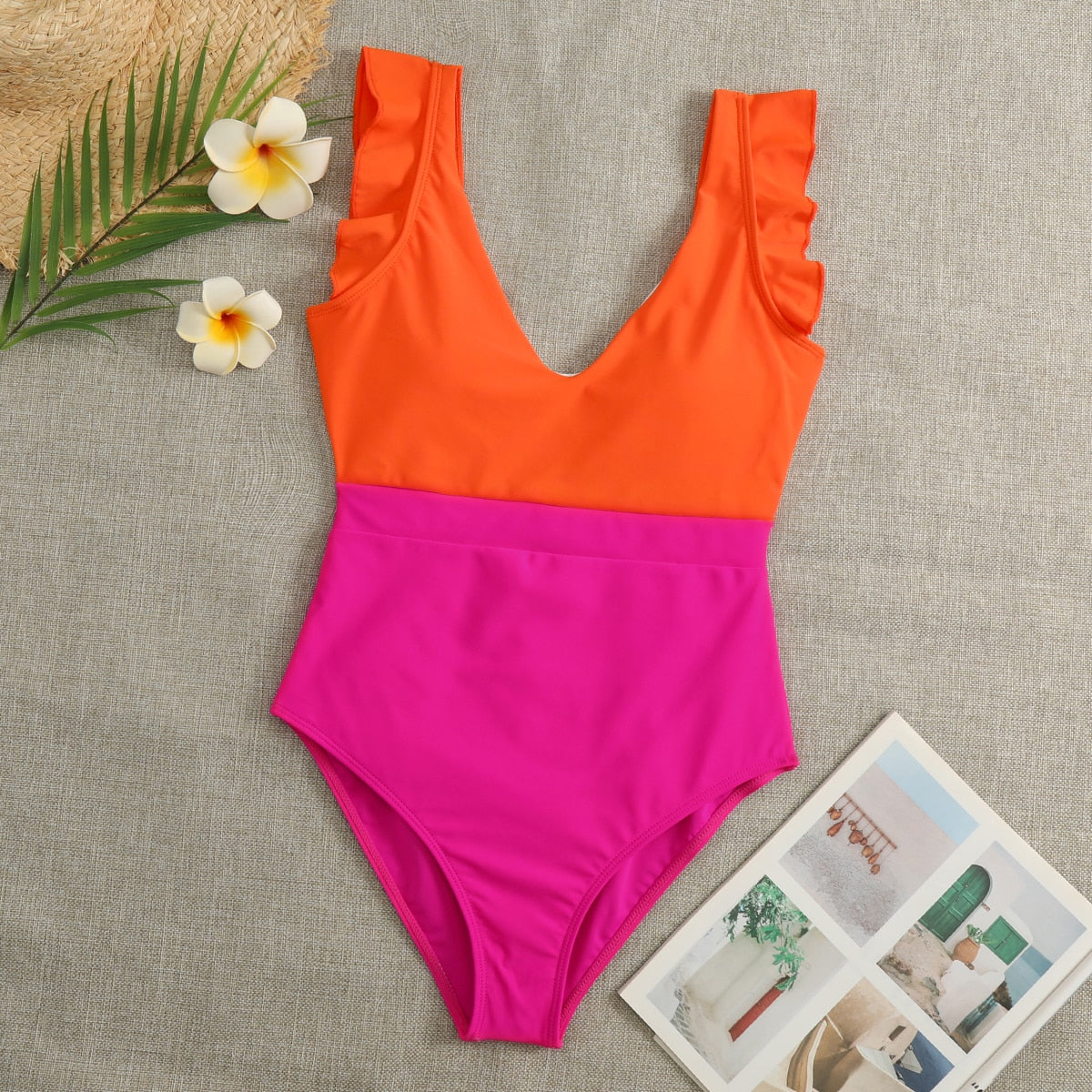 Ruffle One-Piece Swimsuit