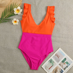 Ruffle One-Piece Swimsuit