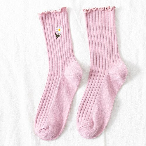 Cute Daisy Flower Socks