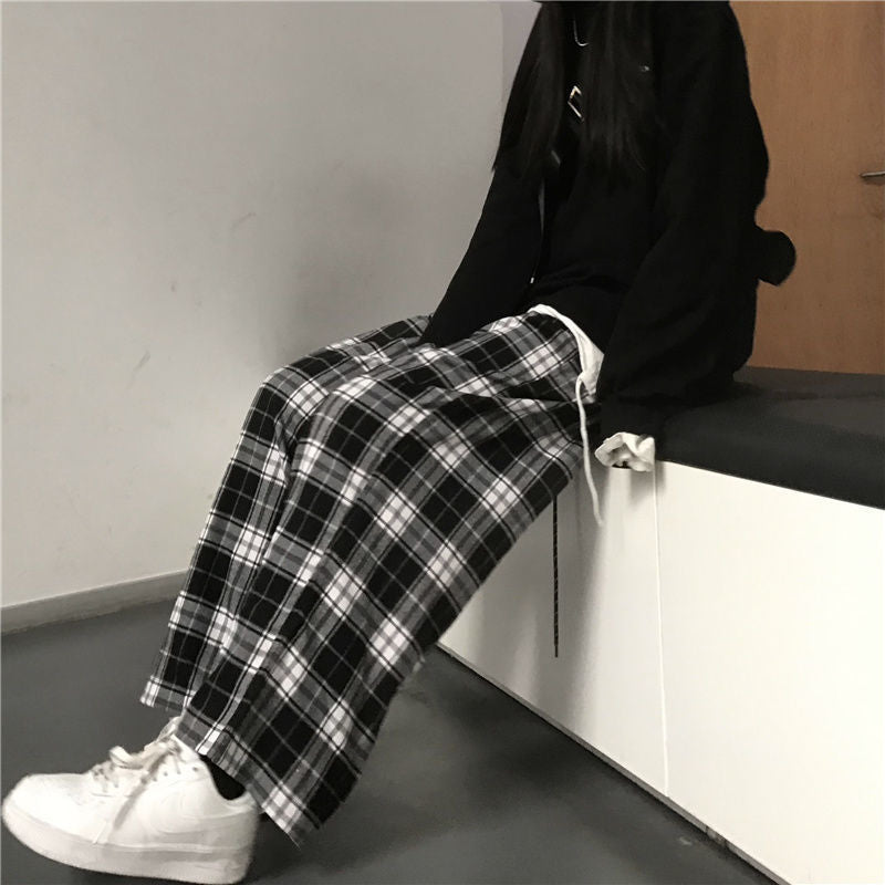 Black and White Plaid Pants