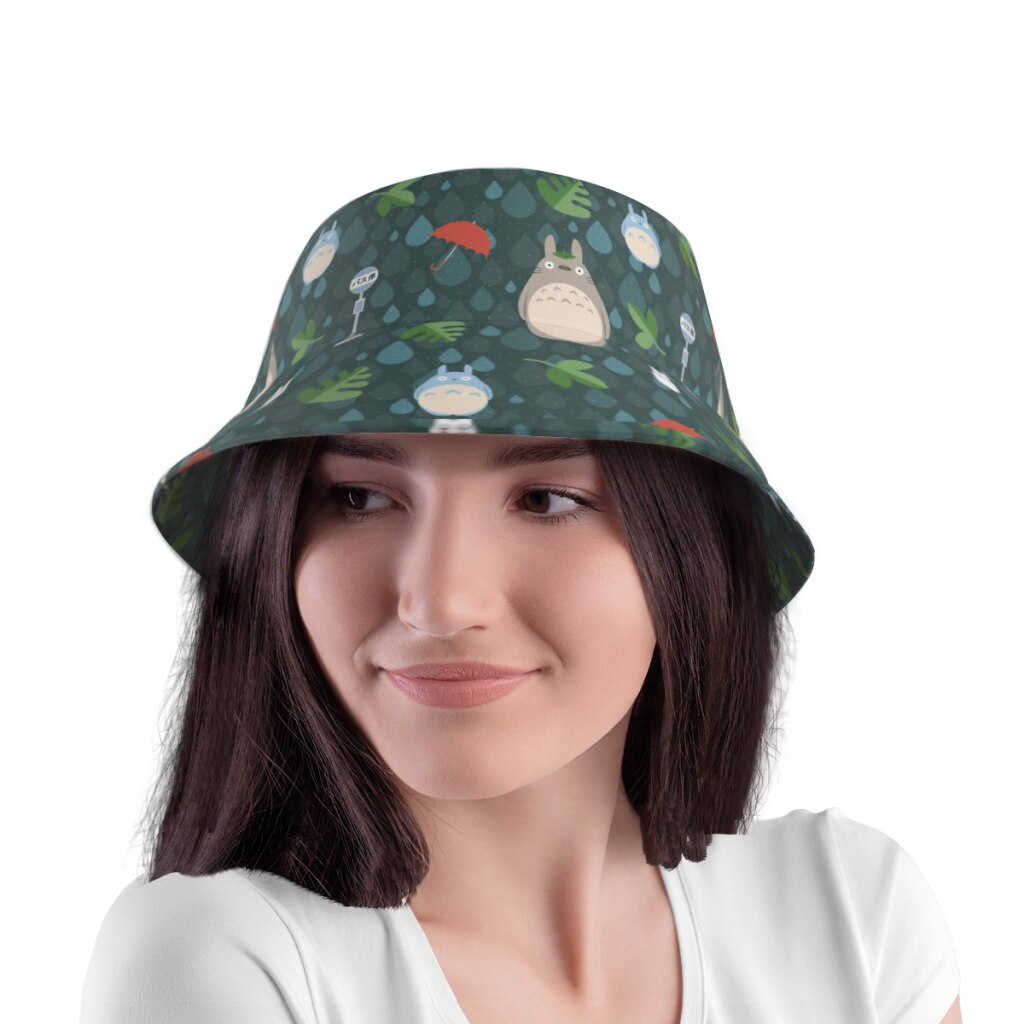 Rain And Leaves Bucket Hat