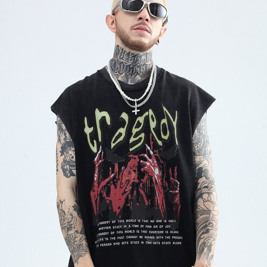 Demon Hands Sleeveless Urban Shirt