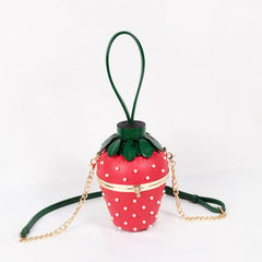 Strawberry Crossbody Chain Shoulder Handbag