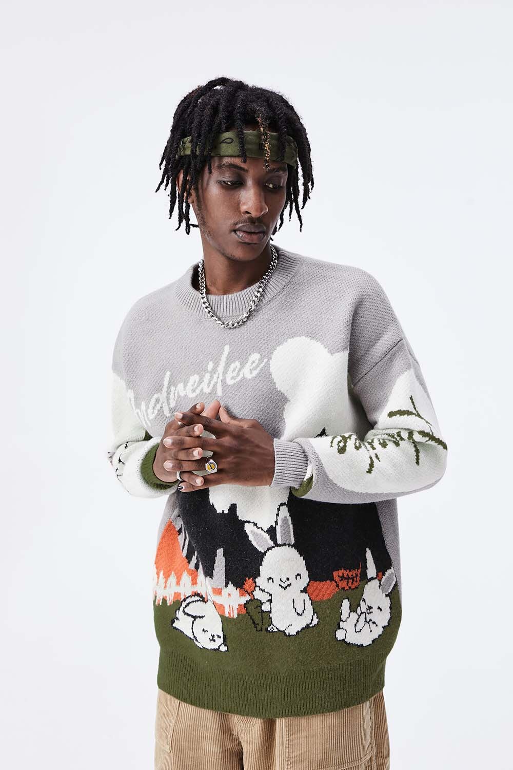 Andreilee Long Sleeve Rabbit Sweater