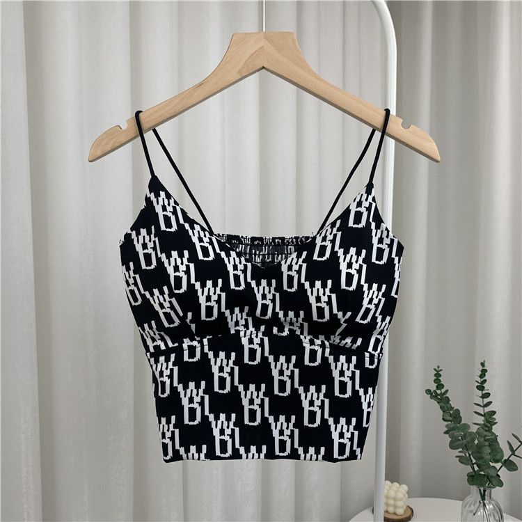 Black And White Crop Top