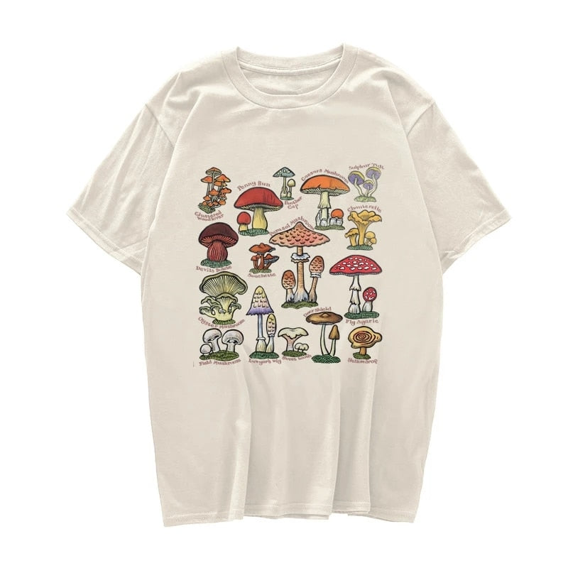 Mushroom Fan Club Retro Cute T-Shirts