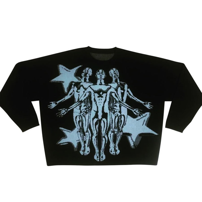 Silhouette Stars Knitted Sweater