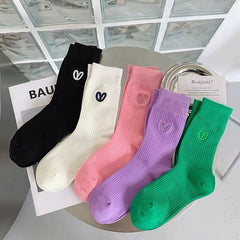 Solid Candy Color Socks