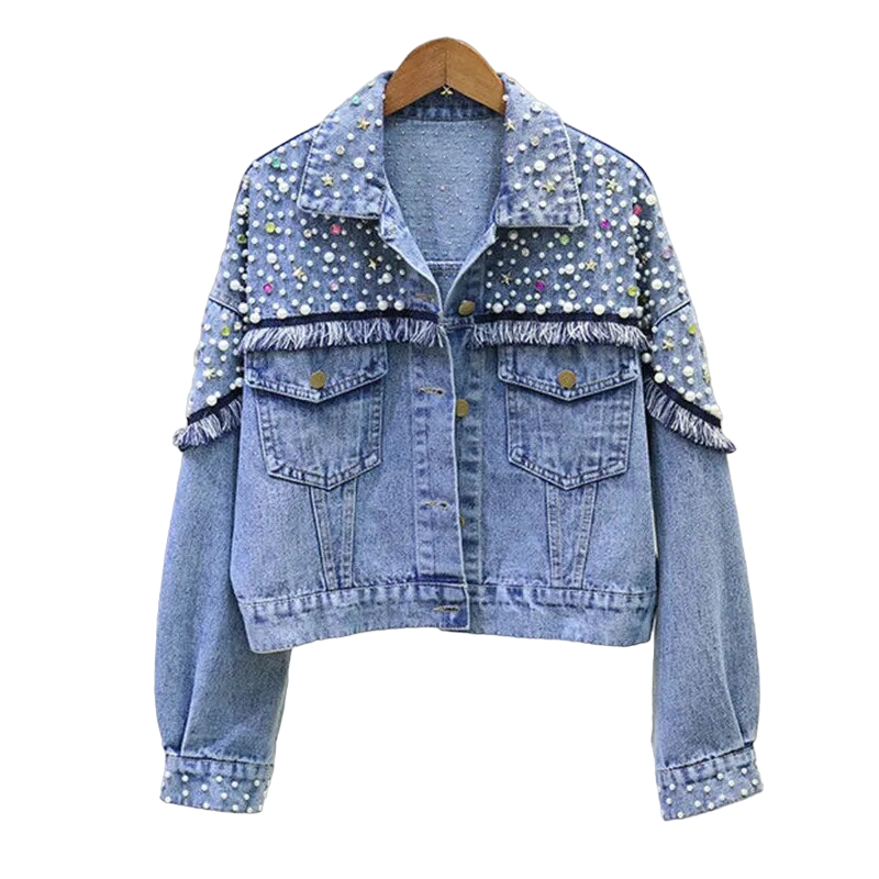 Punk Tassel Denim Jacket