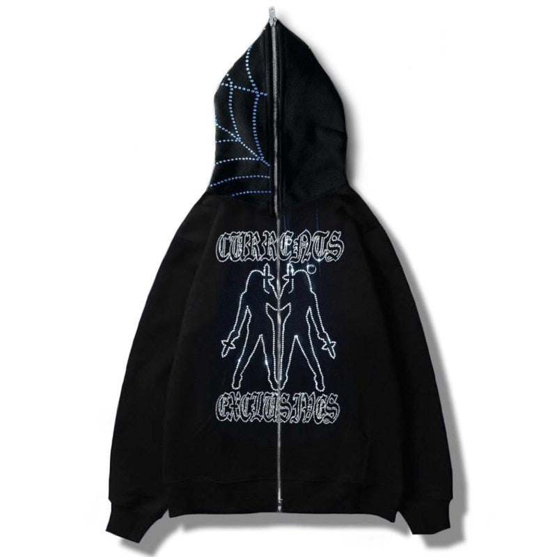 Gothic Oversize Jacket with Hood