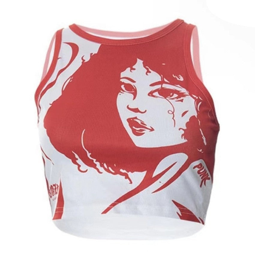 Y2k Doll Anime Tank Top