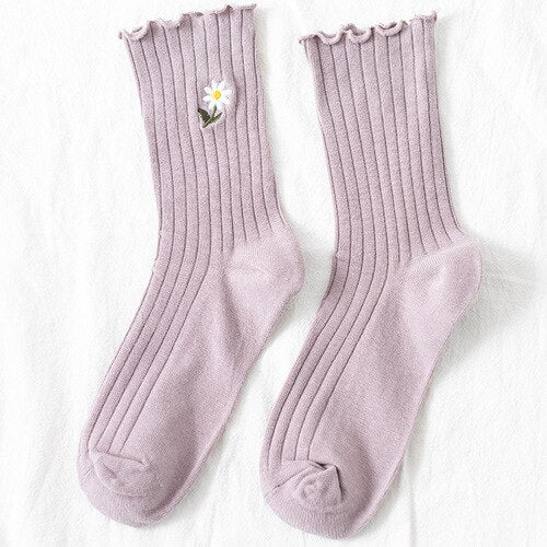 Cute Daisy Flower Socks