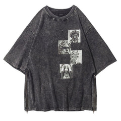 Worn Print Statues T-Shirt