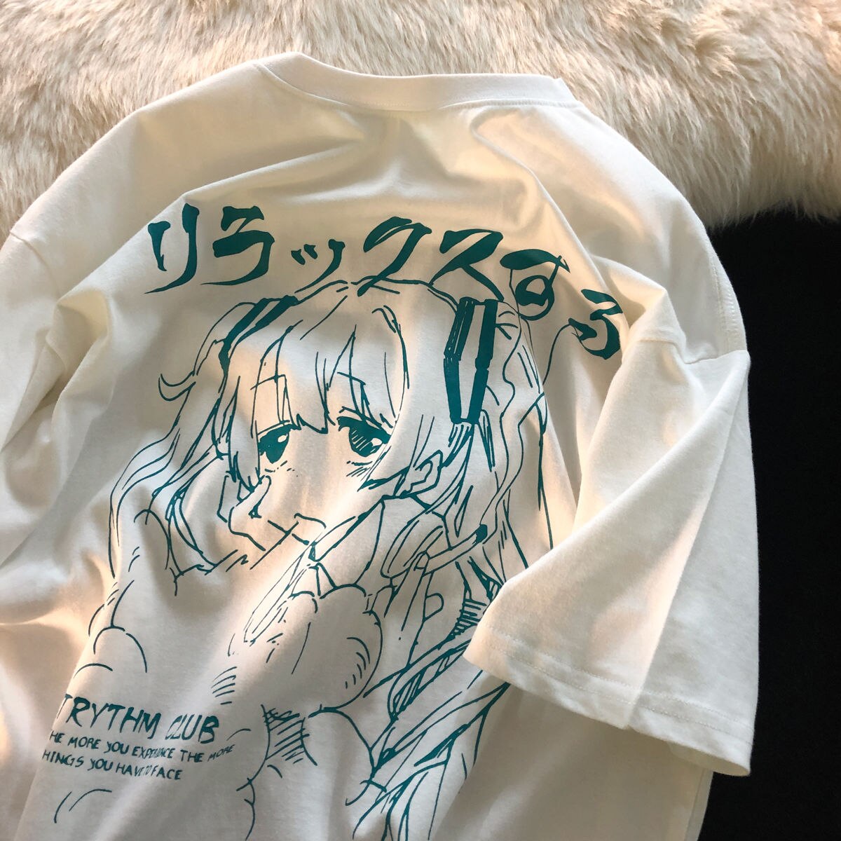 Japanese Harajuku T-shirt Anime Print Oversized Sizes
