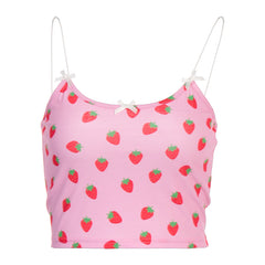 Sweet Strawberry Crop Top