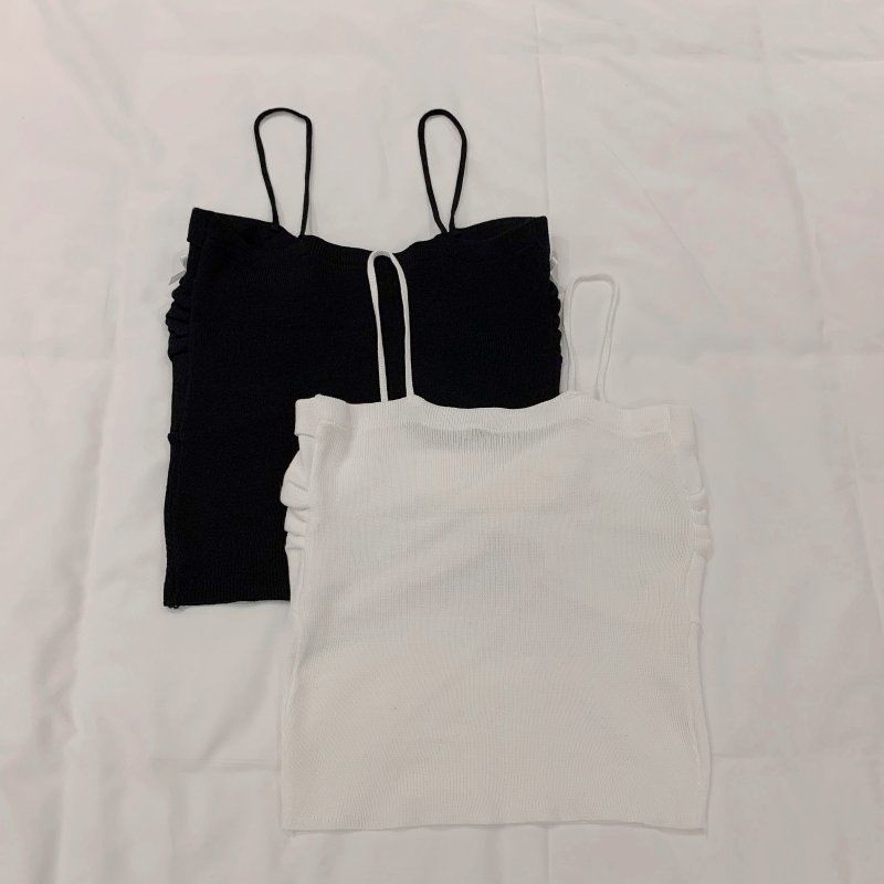 Ribbon Sleeveless Crop Top